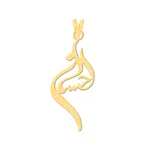 آویز گردنبند طلا 18 عیار زنانه کرابو طرح احسان مدل Kr3874