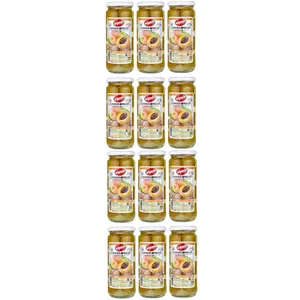 کمپوت زردآلو ماهوند - 480 گرم مجموعه 12 عددی