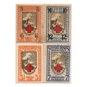 تمبر یادگاری مدل خارجی مجموعه 4 عددی 