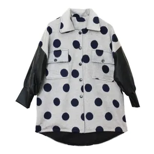 پالتو زنانه مدل خال خالی