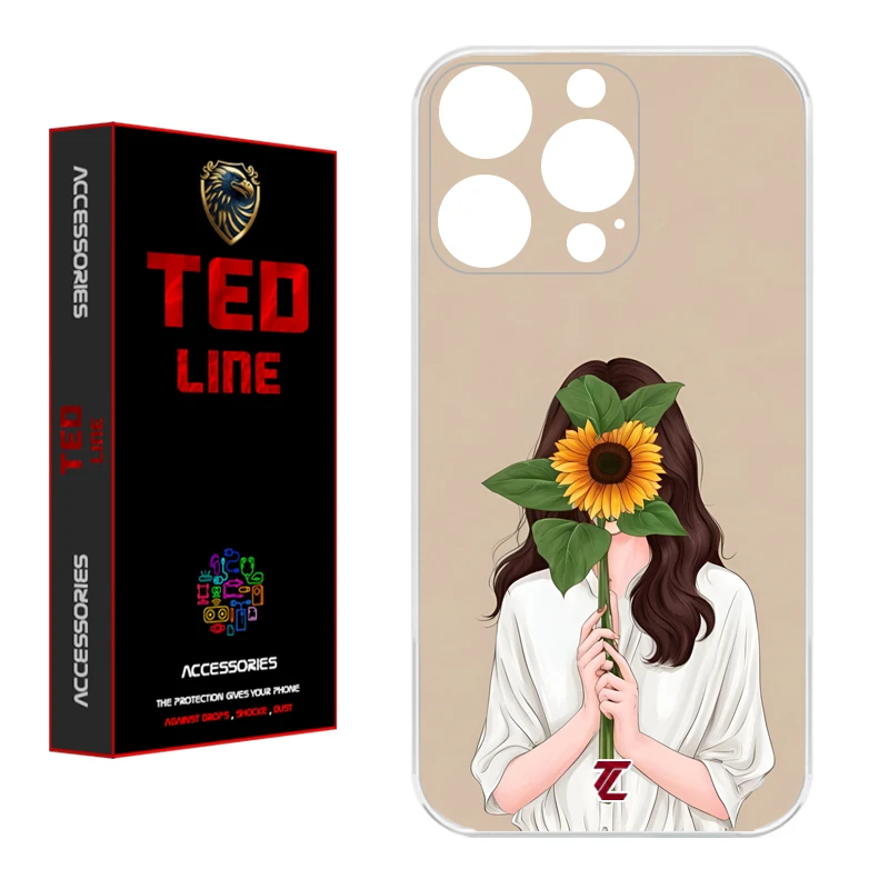 کاور تدلاین طرح دختر آفتابگردان کد 1153 مناسب برای گوشی موبایل اپل Iphone 15 Pro