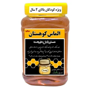 عسل طبیعی ویژه کودکان حرارت ندیده الماس کوهستان - 1 کیلوگرم