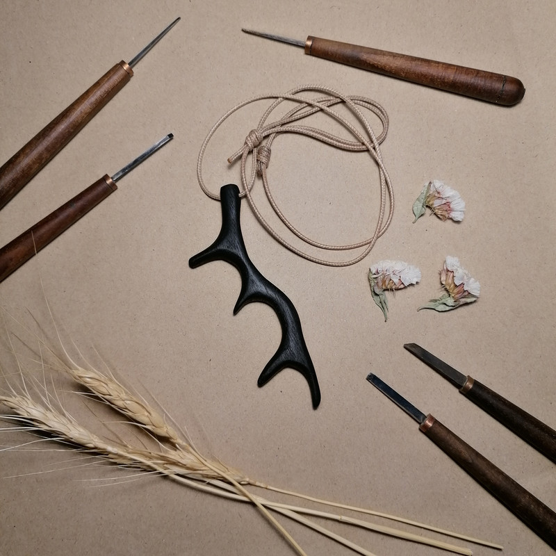 گردنبند مردانه مدل شاخ گوزن