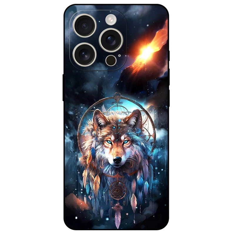 کاور مگافون طرح گرگ و دریم کچر مدل 8005 مناسب برای گوشی موبایل اپل iPhone 16 Pro 