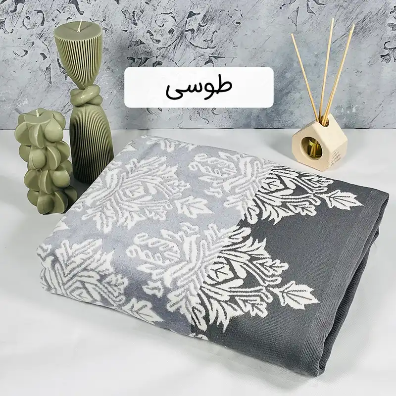 حوله حمام آذرریس تبریز طرح امیلی سایز 100×165 سانتی متر