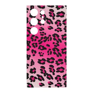Remax cover sticker Leth model Leopard pattern design suitable for Samsung Galaxy S24 Ultra mobile phone