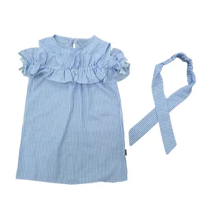 ست پیراهن و تل مو دخترانه مدل الیزه