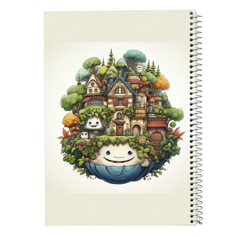 دفتر مشق 100 برگ مدوپد مدل Ghibli کد DF2525