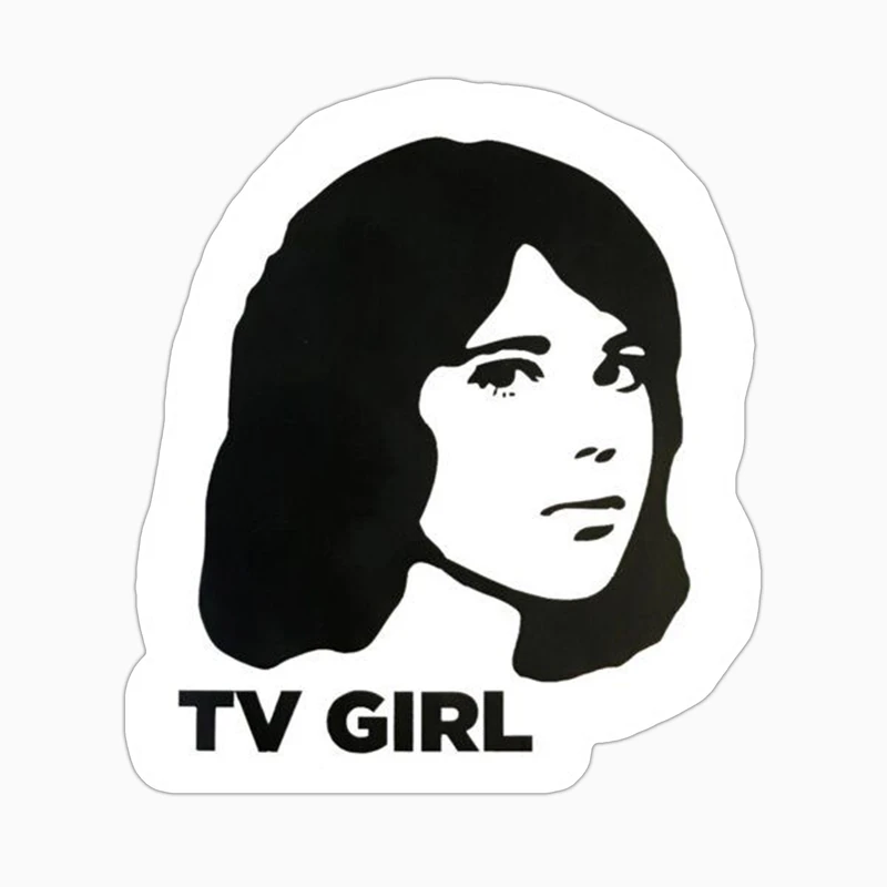 استیکر لپ تاپ و موبایل بووم طرح Tv Girl کد BM76
