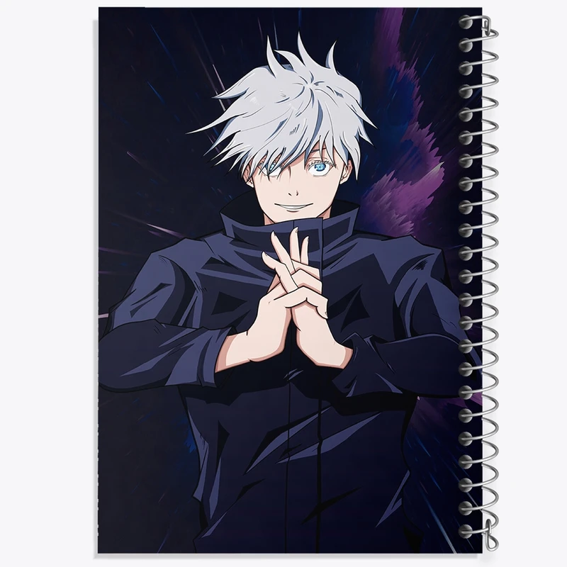 دفتر مشق 100 برگ خندالو طرح گوجو ساتورو انیمه جوجوتسو کایزن کد F754