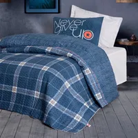 سرویس روتختی یک نفره 3 تکه کاتن باکس مدل Complete Seti Girls & Boys Given Gri T.K+FTT