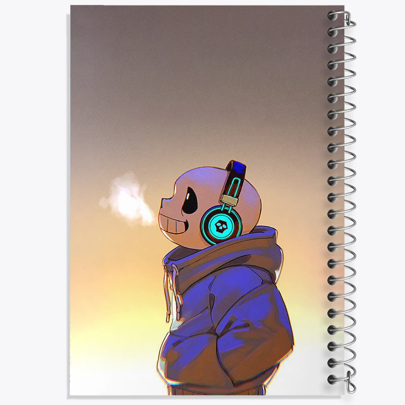 دفتر شطرنجی 50 برگ خندالو مدل بازی آندرتیل (Undertale) کد 31773