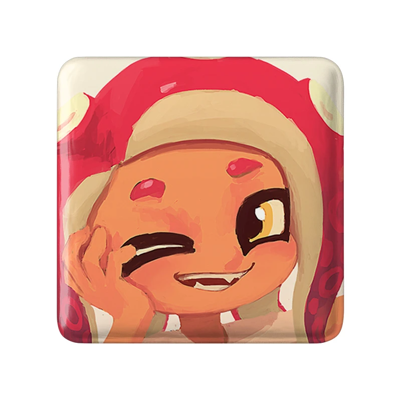 مگنت خندالو طرح بازی اسپلاتون (Splatoon) مدل مربعی کد 33302