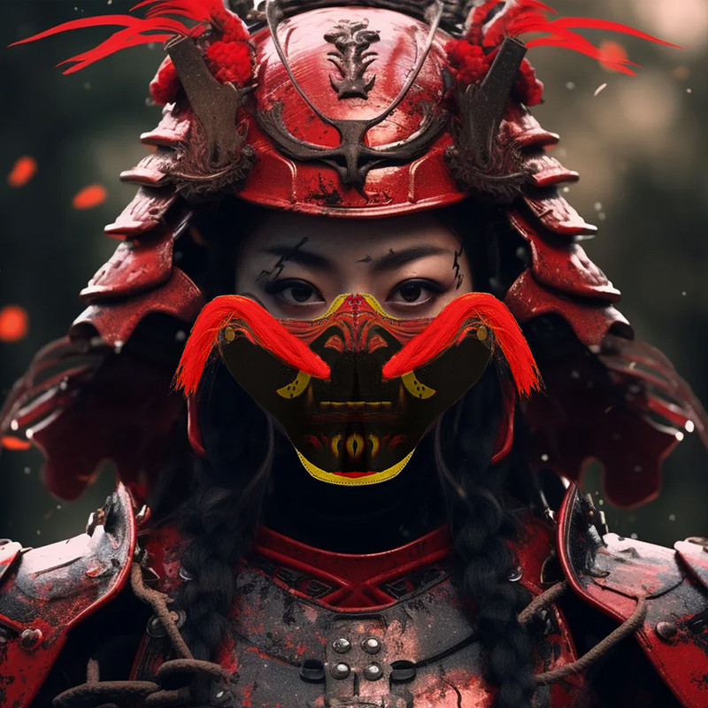 ماسک ایفای نقش مدل Samurai