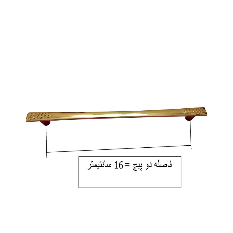 دستگیره کابینت و کمد مدل گراد کد F160 بسته 3 عددی دستگیره کابینت و کمد مدل گراد کد F160 بسته 3 عددی