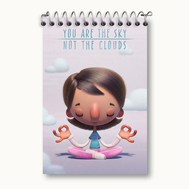 دفتر یادداشت 50 برگ خندالو مدل مدیتیشن کد F545