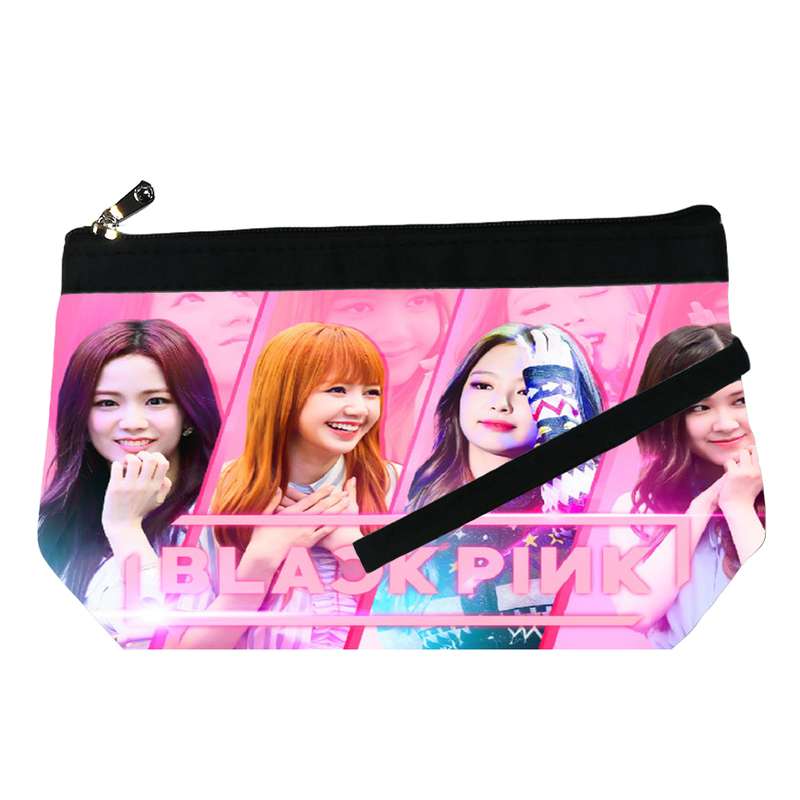 کیف لوازم آرایش زنانه طرح بلک پینک کد 10