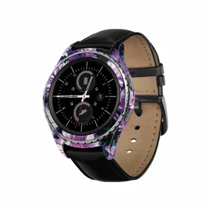 برچسب ماهوت طرح Purple_Flower مناسب برای ساعت هوشمند سامسونگ Galaxy Gear S2 Classic