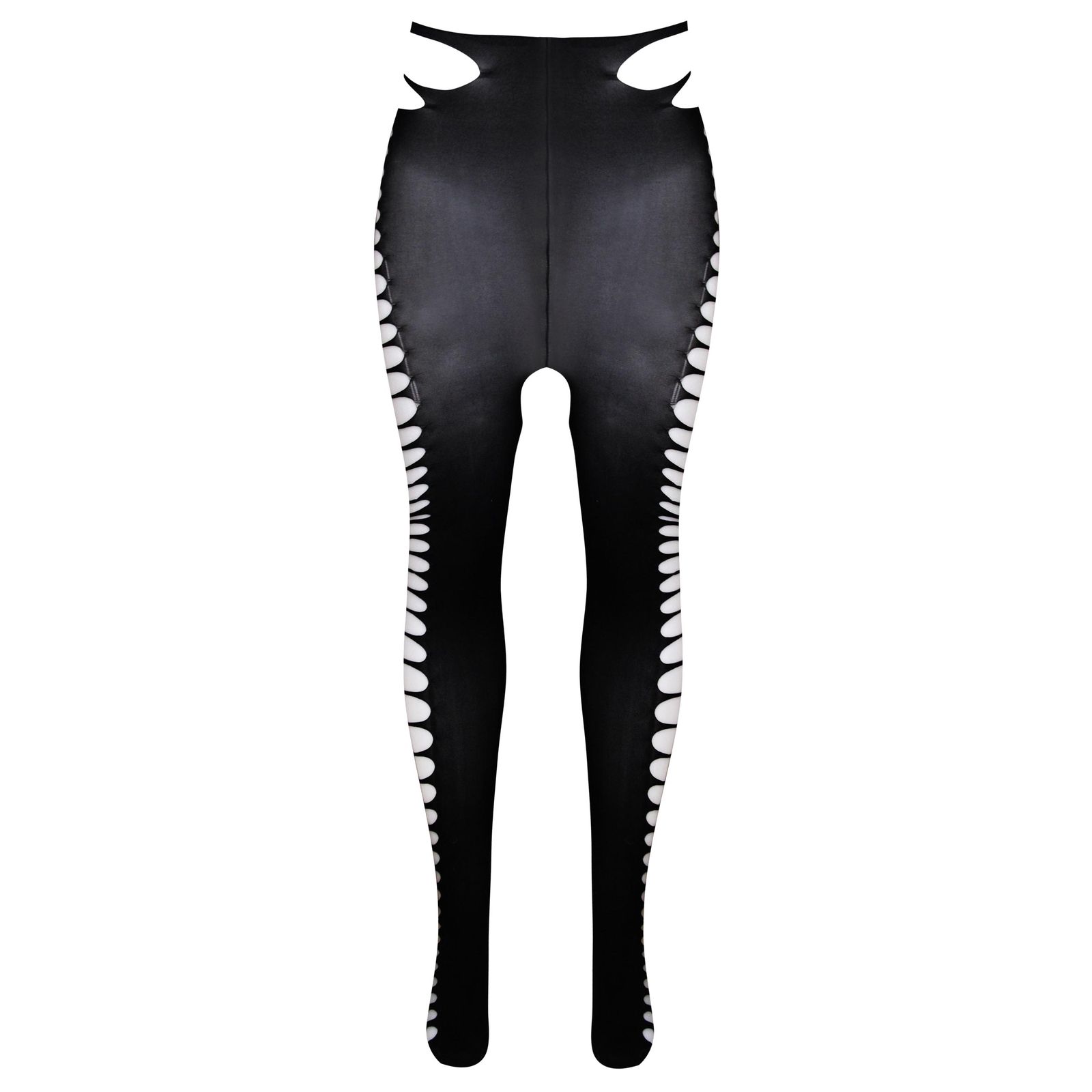 جوراب شلواری زنانه ماییلدا مدل بغل راه راه فاق باز کد 4855-S34 -  - 1