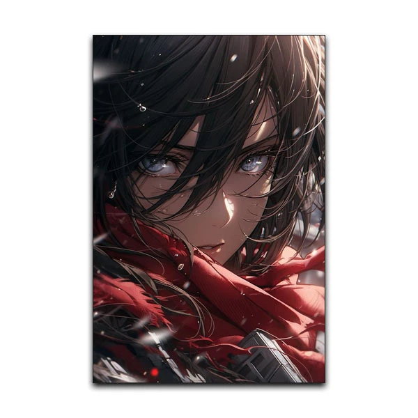 تابلو شاسی گوفی مدل میکاسا انیمه اتک آن تایتان طرح AOT Mikasa Attack on Titan Anime کد CLOS87