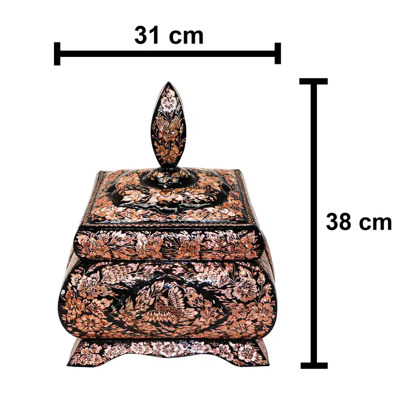 جعبه جواهرات مسی مدل الماس تراش کد HQ38p31Hammer3f3