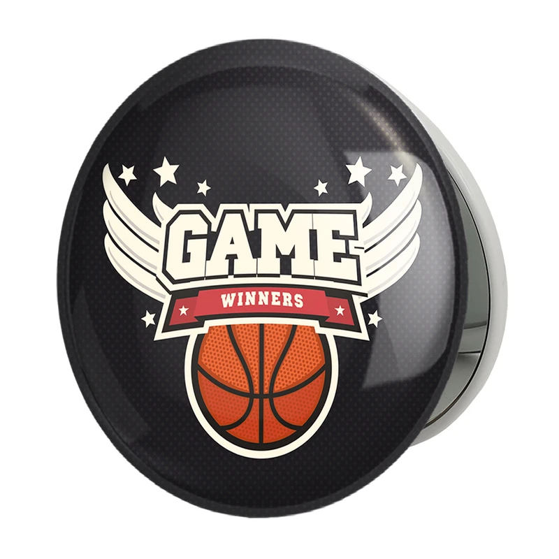 آینه جیبی خندالو طرح بسکتبال مدل تاشو کد 4987 