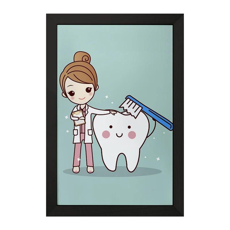 تابلو خندالو مدل دندان و دندان پزشکی کودکانه کد 36694