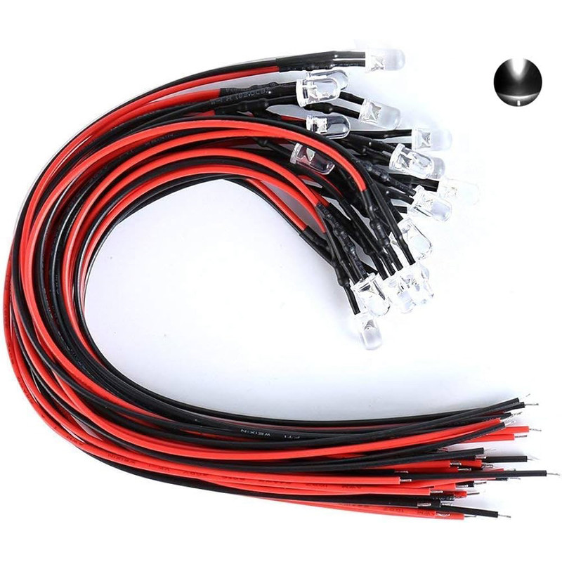ال ای دی 12 ولت سفید هایبرایت اوال  مدل HG-W1215 بسته 10 عددی