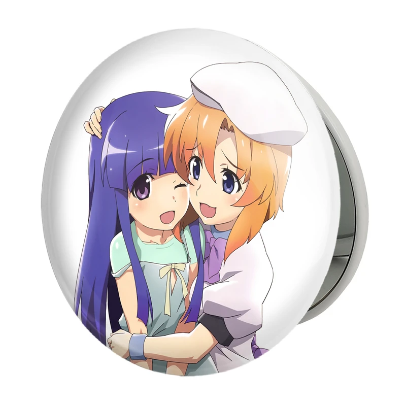 آینه جیبی خندالو طرح رنا و ریکا انیمه هیگوراشی وقتی اشک می ریزد مدل تاشو کد 18151 