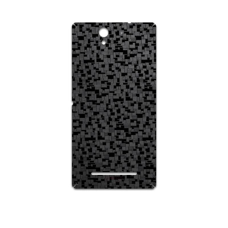برچسب پوششی ماهوت مدل Black-Silicon مناسب برای گوشی موبایل سونی Xperia C3 Dual