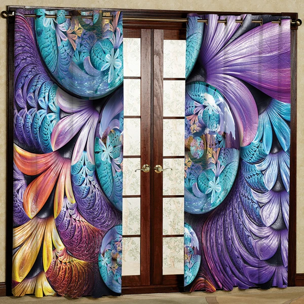 پرده مدل مخمل پانچی کد 6524 سایز 280x140 سانتی متر