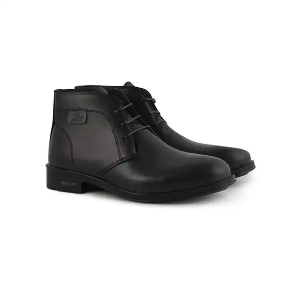 نیم بوت مردانه چرم آگوست مدل B 217002