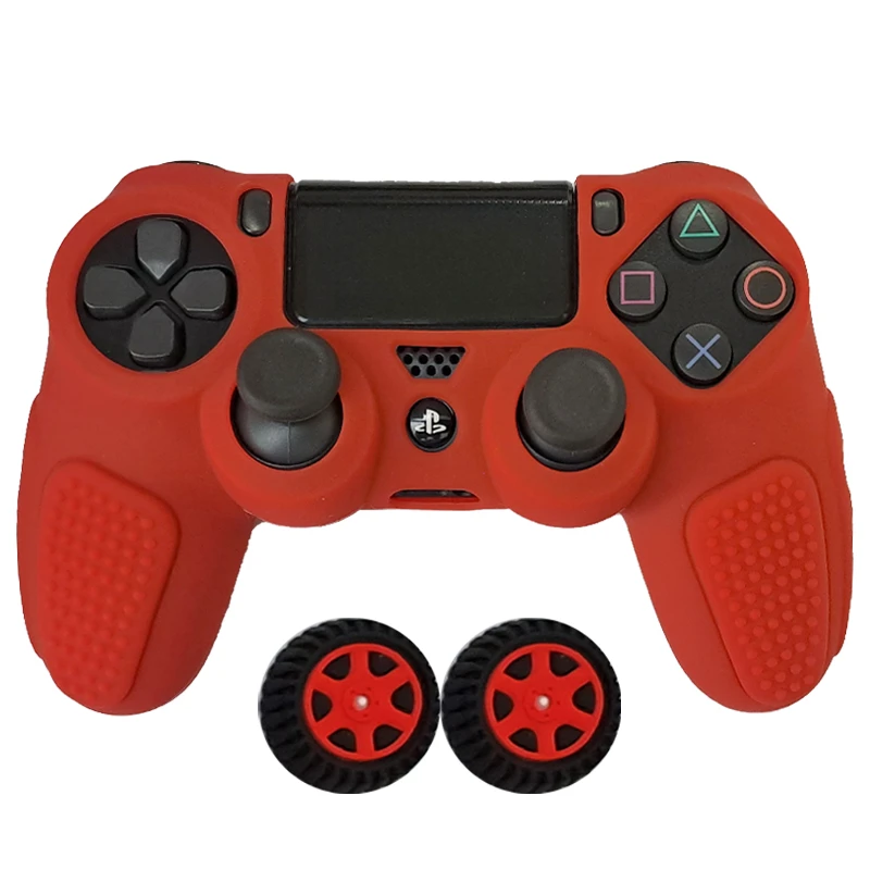 محافظ دسته پلی استیشن ۴ مدل Anti slip PS4396 به همراه روکش آنالوگ