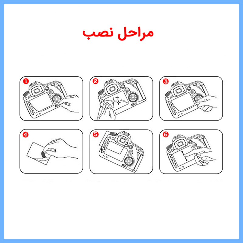 محافظ صفحه نمایش شفاف دوربین تکنو مدل HyGEL مناسب برای دوربین عکاسی کانن EOS 2000D بسته سه عددی