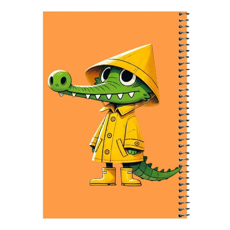 دفتر مشق 80 برگ اس جی مدل تمساح و کلاه    