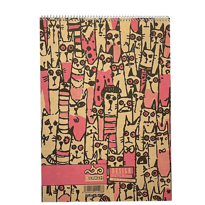 دفتر طراحی 60 برگ برکه سایز A3 کد 6301