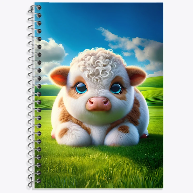 دفتر نت موسیقی 50 برگ خندالو طرح گاو (Cow) کد F7539