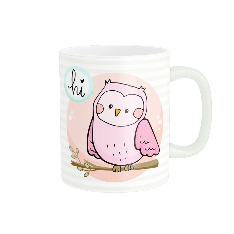 ماگ پاد آفرین طرح جغد کارتونی کد 5372