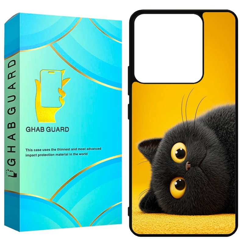 کاور قاب گارد طرح گربه مدل GN144 مناسب برای گوشی موبایل شیائومی Redmi Note 14 4G