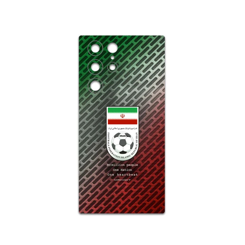برچسب پوششی ماهوت مدل Iran-National-Football-Team مناسب برای گوشی موبایل سامسونگ Galaxy S22 Ultra 5G