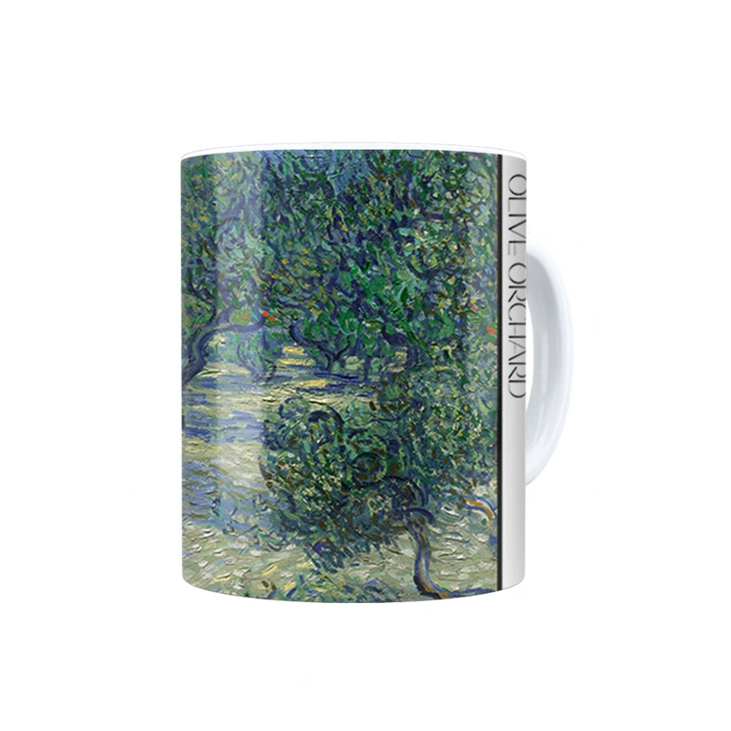 ماگ ترمه طراحان ایده مدل باغ زیتون از ونگوگ کد art0025