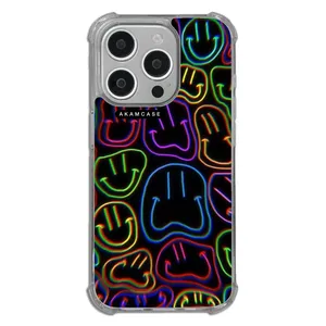 AKAM AMCWTA15PRO-HAPPY FACE7 Cover For Apple iPhone 15 Pro