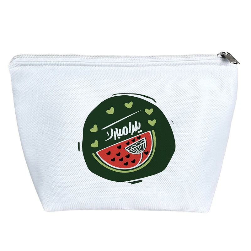 کیف لوازم آرایش دخترانه خندالو مدل یلدا مبارک کد 10886