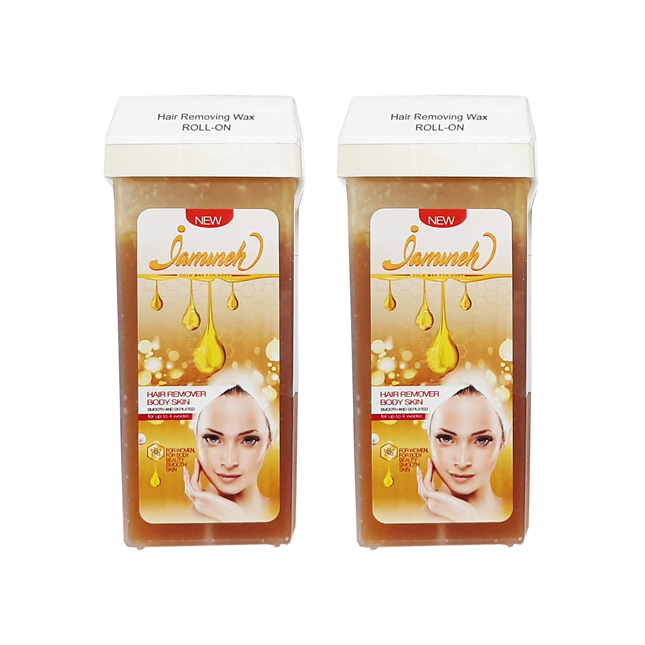 موم موبر ژامینه مدل honey وزن 150 گرم مجموعه 2 عددی