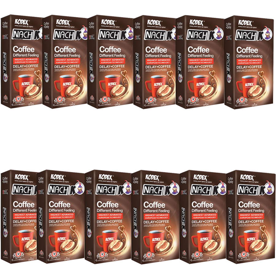 نکته خرید - قیمت روز کاندوم ناچ کدکس مدل Coffe بسته 12 عددی خرید