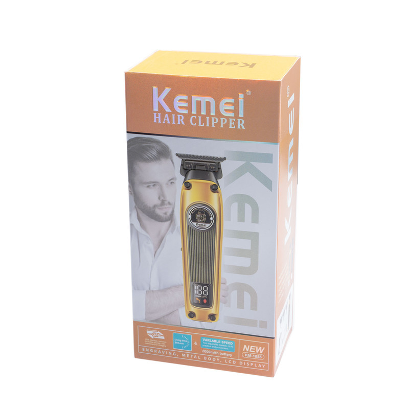 ماشین اصلاح موی سر و صورت کیمی مدل KM-1855 ماشین اصلاح موی سر و صورت کیمی مدل KM-1855