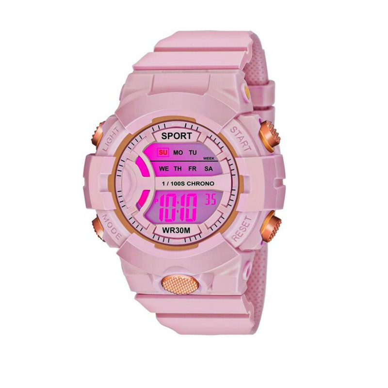 ساعت مچی دیجیتال مدل چراغدار 01