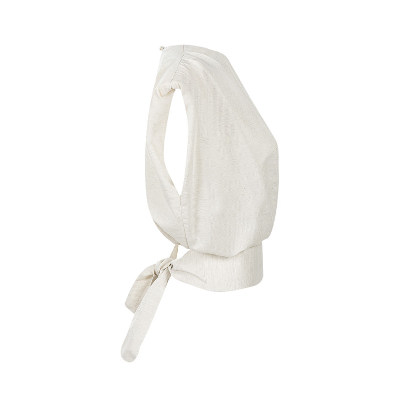 بلوز بدون آستین زنانه سرژه مدل 202634 رنگ کرم