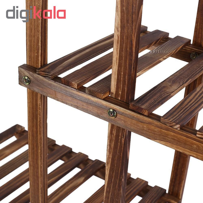 استند گلدان چوبی، ابعاد 96×95×25 سانتی‌متر، مدل gol3، چوب نراد خارجی، قابل مونتاژ، وزن 5000 گرم