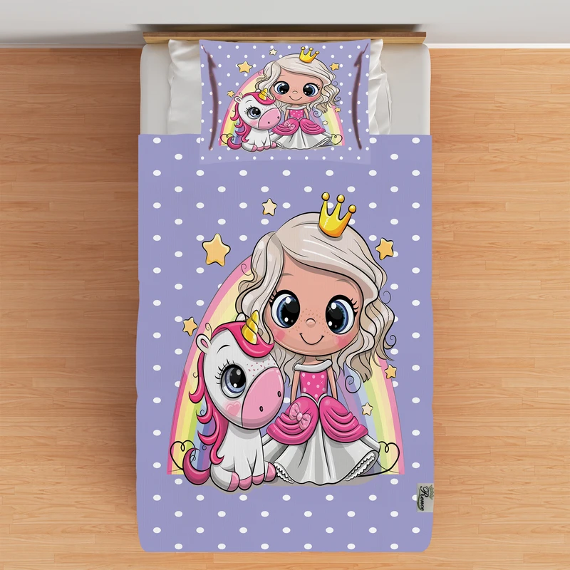 سرویس ملحفه مدل B2-10616 یک نفره 2 تکه